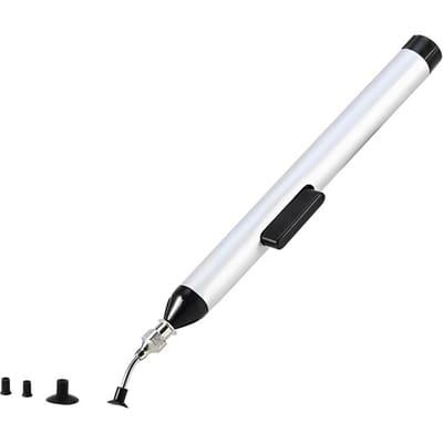 IC SMD vacuüm zuigen zuigpen verwijderaar zuigpomp IC SMD pincet pick-up tool soldeer desoldeer tools met 3 zuigkoppen zilver