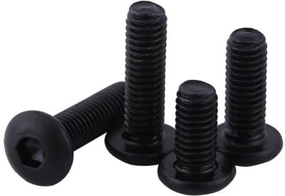 Dailygoods - M3 Zwart Hex Socket - Inbusbouten Set - Platte Kop - Gelegeerd Staal - Schroeven Bouten - Geschikt voor Huishoudelijk Gebruik - M3×10mm e...