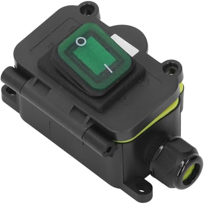Dailygoods - Waterdichte Aansluitdoos - Schakelaar - Flexibele installatie - Geschikt voor Externe Verlichting - Veelzijdig gebruik - Voor buiten - Mo...