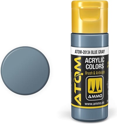 AMMO by Mig Jimenez Hobbyverf Acrylverf - MIG 20134 ATOM - Blue Gray - Acryl - 20ml Verf flesje - 20 ml