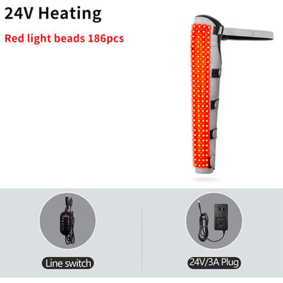 Roodlichttherapie Been Heup Massager 360° Vibratie Kneed Massage Infrarood Warmte voor Artritis Pijnverlichting Ischias Zenuw Verzachter UK-Plug