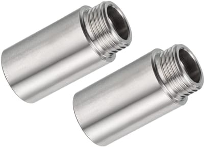 Dailygoods- Douchekop Verlengarm 50 mm - Douchearm Verlenging - Roestvrij Staal - 4 Stuks - Corrosiebestendig - Eenvoudige Installatie