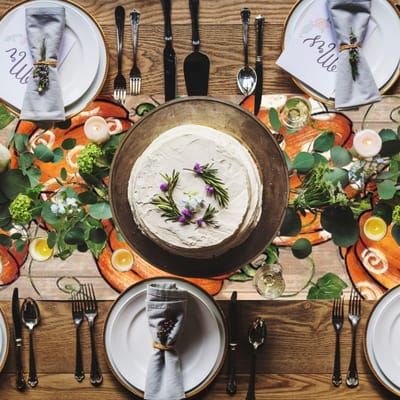 Tafelloper met pompoenen, esdoornbladeren, voor keuken en buiten, seizoensgebonden tafeldecoratie voor feest, vakantie - ShopVlot