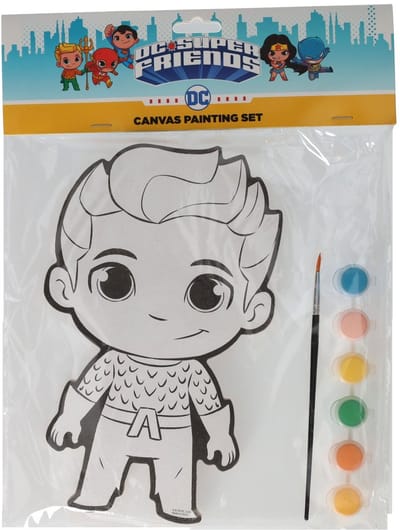 Johntoy canvas schilderen Aquaman - schilderen voor kinderen - inclusief penseel en verf.