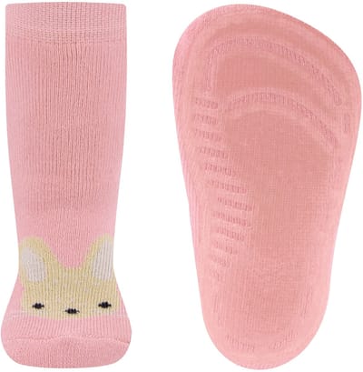 Antislip kindersokken met konijn - Hell wild rose - 18-19