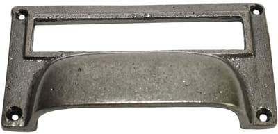 4" Large Card Holder Cup Handle antique iron