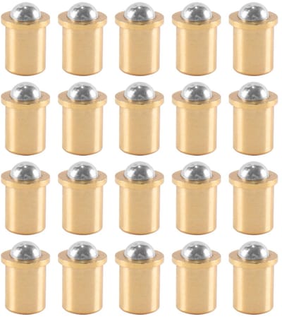 Dailygoods - Messing Kogelgrendelset met 20 Stuks voor Verborgen Kastdeuren
