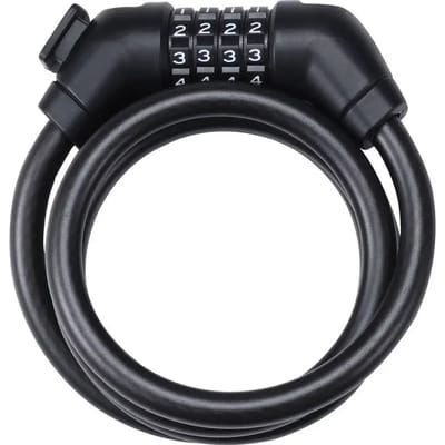 BBB Cycling CodeGuard Cable - Fietsslot met Instelbare Code - Lengte: 120CM - Dikte: 12MM - Kabelslot voor Stadsfiets, RaceFiets & Mountainbike - BBL-101