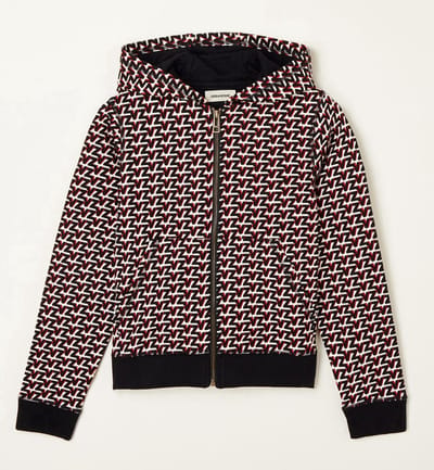 Zadig&Voltaire Kids Jack met capuchon en logoprint - Maat 152