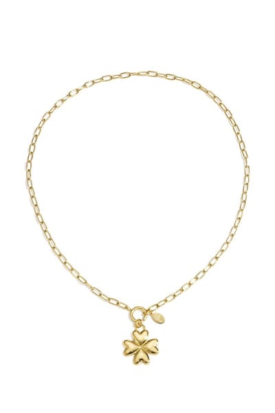 Bijoutheek Collier Klaver Bold Goudkleurig