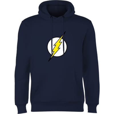 Justice League Flash Logo Hoodie - Navy - S