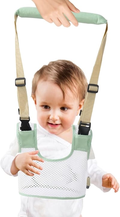 Baby Wandelhulp - Loopband Baby - Kinderen Leren Lopen - Ademend Netstof - Verstelbaar - Blauw