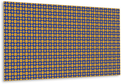 Tulup PVC Wandpaneel - Bloemenpatroon Vinyl Wandpaneel - 100 cm x 50 cm - Blauw Vinyl Wandpaneel - 1 stuk - PVC Wandpaneel - Mozaïek Muurpaneel - Vinyl Wandbekleding - Plaktegels Keuken en Badkamer