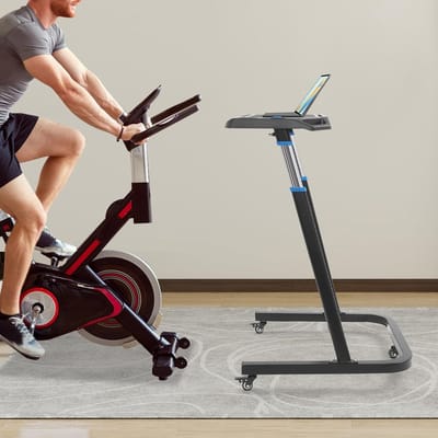 Roller Trainer Tafel - Verstelbare Fiets Tafel - Thuiswerken en Hobby - Verrijdbaar en Inklapbaar