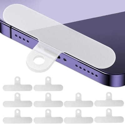 Set van 8 Universele Mobiele Telefoon Patches - Stof, Linnen, Anti-Verlies Ringen voor Bevestigingsbanden en Accessoires