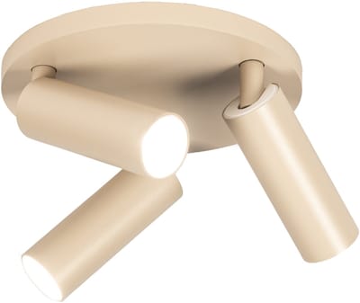 Lumidora Opbouwspot 75490 - FELICIA - 3 Lichts - GU10 - Beige - Aluminium - Badkamerlamp - IP21 - ⌀ 20 cm