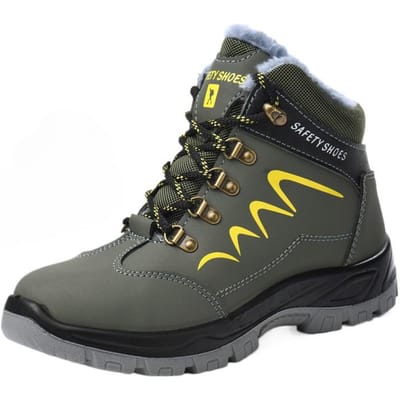 Chaussures de protection montantes imperméables Anti-écrasement et Anti-pénétration Chaussures de sécurité à embout en acier Chaussures de protection 48