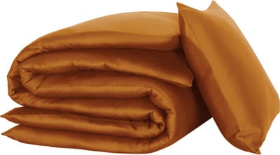 De Witte Lietaer Dekbedovertrek Olivia, Copper- Eenpersoons - 140 x 200/220 cm - Katoen Satijn