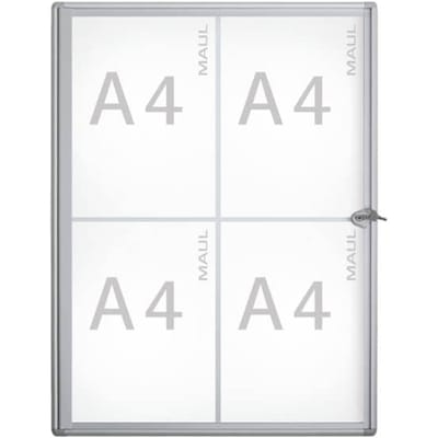 MAULextraslim Vitrine - zilver - 4 x A4 - 1 stuk - 3.1 x 49 x 65.1 cm - MAUL