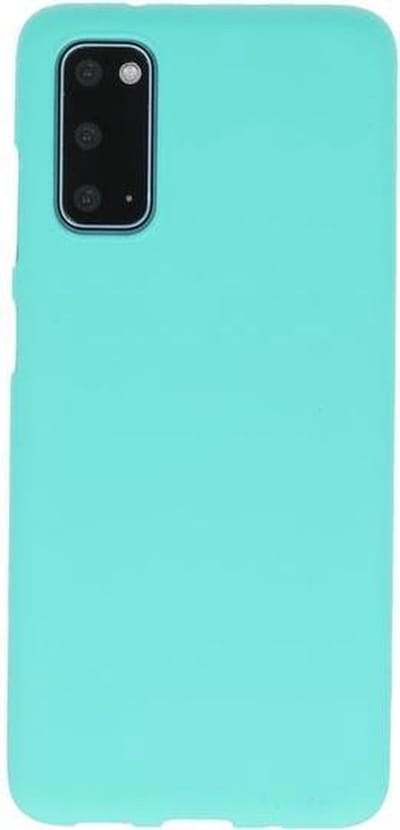 Bestcases Color Telefoonhoesje - Backcover Hoesje - Siliconen Case Back Cover voor Samsung Galaxy S20 - Turquoise