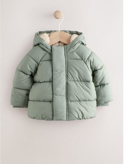 Next - Jongens - Gewatteerd babyjack - Groen