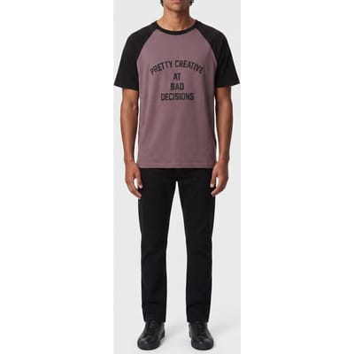 The Kooples Short-sleeved T-shirt With Print On The Front Brown Maat: M | T-shirts met Print Outlet | Heren | Zwart