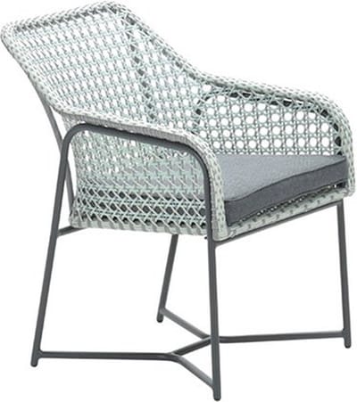 Garden Impressions Bellevue dining fauteuil - donker grijs/mint groen/grijs