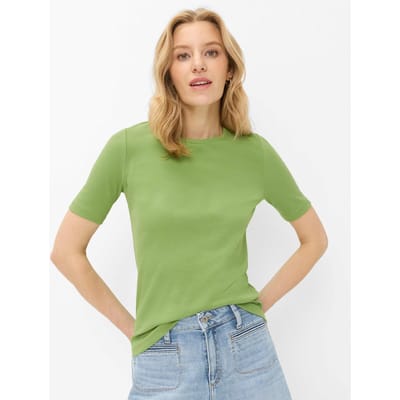 Brax Dames Shirt  Style CARINA S grass green, groen, maat 34