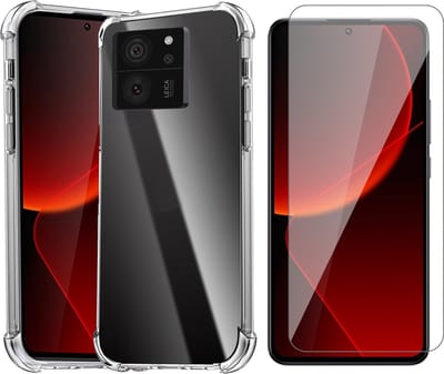 Hoesje geschikt voor Xiaomi Redmi 13T / 13T Pro - Screenprotector Glas - Shockproof Transparant
