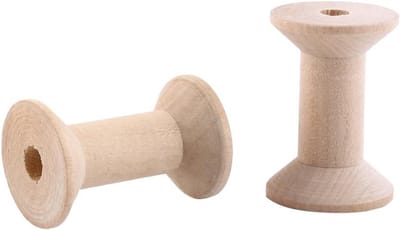10 Stuks Houten Draadspoelen Lege Hout Klosjes voor Naaien en Knutselen
