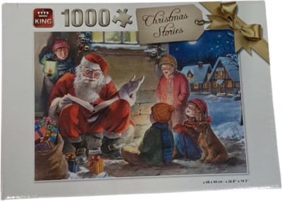 King kerstpuzzel Christmass Stories - 1000 stukjes - Kerstpuzzel met kerstman