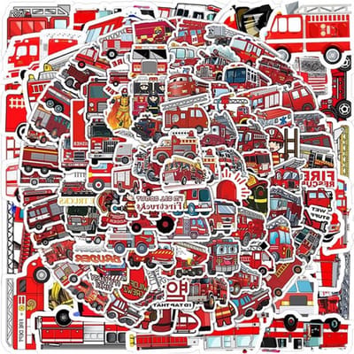 Creatieve waterdichte stickers met vuurmotief voor kinderen - Versier flessen, notitieboeken en fietsen met graffiti stickers