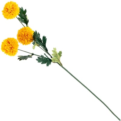 HomeBound by KY | Kunstbloem bol chrysant oranje | kunstbloem | kunstbloem bol chrysant