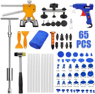 Homtas 65-Delige Uitdeukgereedschap Deukreparatieset Verfvrije reparatie Slide Hammer Car