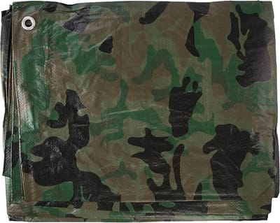 Silverline Afdekzeil/dekzeil - camouflage - waterdicht - UV bestendig - kunststof 90 gr/m2 - 230 x 280 cm
