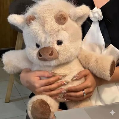 Zacht Kalfs Varkens Knuffeldier Pluche Speelgoed Schattig Geanimeerd Knuffeldier Kussen Creatief Rennen Varken Pluche Speelgoed Cadeau 17,7 Inch
