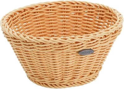 Multi-Purpose Mand, Handgemaakt, Ø ca.18 cm, Hoogte: ca. 10 cm, Synthetische Vezel, Coolorista Editie, Lichtbeige