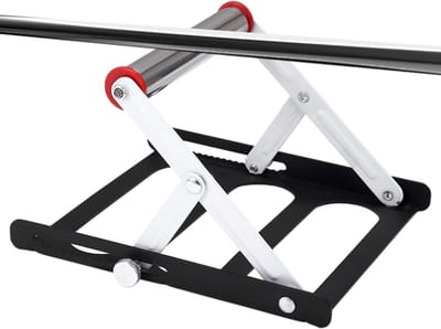 Zaagmachine Standaard - Opvouwbaar Onderstel - Houtbewerking Klussen - Verstelbaar Frame - 21x20x4 cm - Zwart