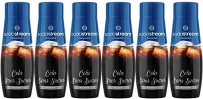 Set van 6 SODASTREAM SUIKERVRIJE COLA-concentraten - 440 ml