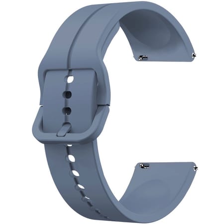Siliconen bandje - geschikt voor Garmin Vivoactive 4 / Venu 4 (45mm) / Venu 3 / 2 / Forerunner 255 / Forerunner 265 / 570 (47mm) en Polar Vantage M / M2 / V3 / Grit X (Pro) - blauw