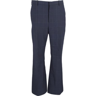 Balenciaga geruite broek van blauw katoen