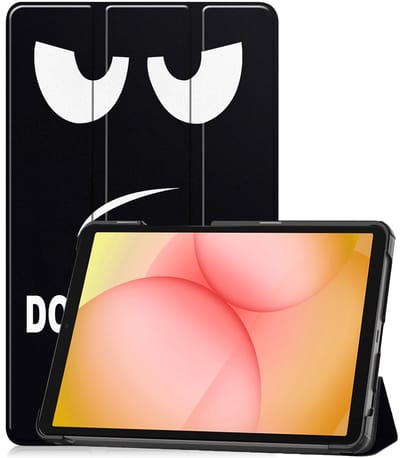 Hoesje - Geschikt voor Samsung Galaxy Tab A11 - Dun & Stevig - Trifold Bookcase - Hard Cover - Hardcover Book Case - Tablet Hoes - Don't Touch Me