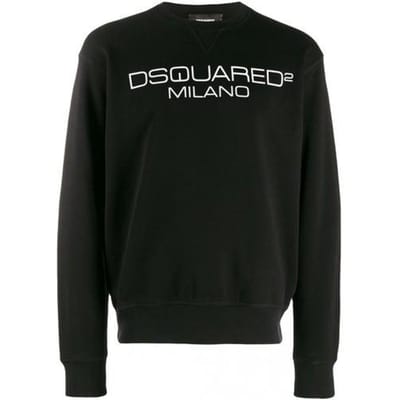 Sweatshirt italien à capuche DSQUARED2 Milano noir - Taille: M black