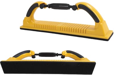 Dailygoods- Handschuurblok 70 X 400 Mm - Verstelbaar - ABS - Stofafzuiging - Flexibel - Geschikt voor Autocarrosserie - Schuurblok