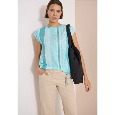 Shirt met burn-out look