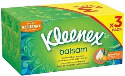 Kleenex Zakdoekjes Doos Balsam 3 lagen - 3 x 72 stuks