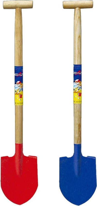 HOT Sports + Toys schep met houten steel en metalen punt 60 cm speelgoed.