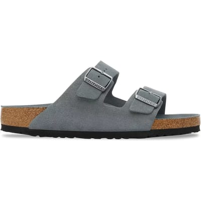 Zachte leren suède sandalen met flexibele zool Birkenstock Arizona