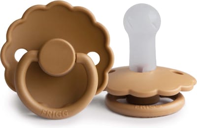 FRIGG DAISY Fopspeen 1 stuks - Siliconen - Maat 1 - 0-6 maanden - Cappucino