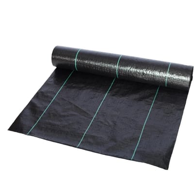 Onkruiddoek Hoge Belastbaarheid - Grasblokkermat Tuinfolie - Onkruid Vrij Houden - Waterdoorlatend Ademend - 0.49 x 50m - Zwart